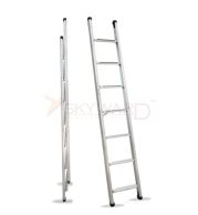 Model No. 1500 Aluminium Pole Ladder for Outdoor, Utility and Maintenance Access Use, Professional Straight Ladder for Home, Warehouse, Repair and Contractor Working Applications 